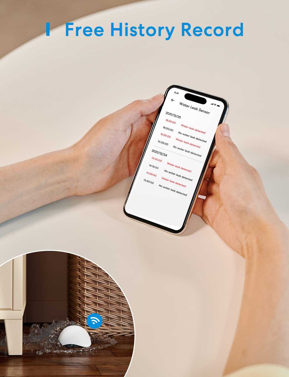 Meross MS400 Wassermelder - WLAN Wasseralarm mit Hub Mesch Shop Meross MS400 Wassermelder - WLAN Wasseralarm mit Hub Mesch Shop